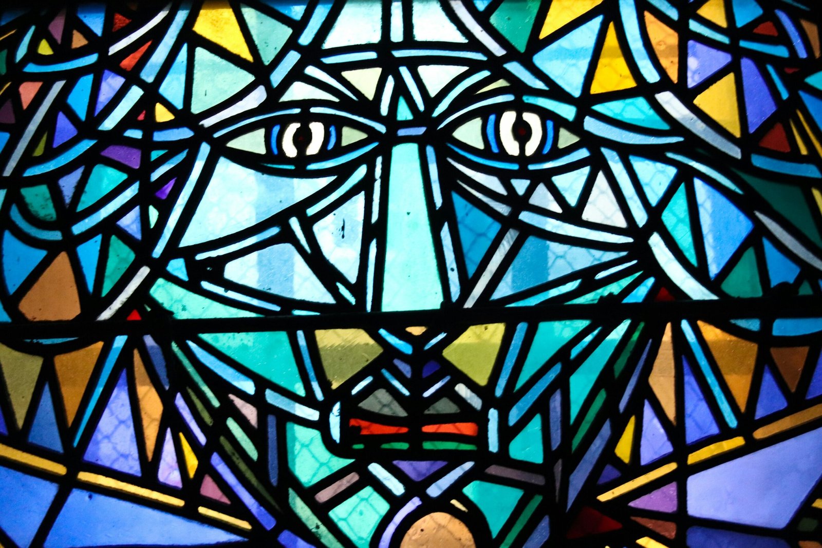 multicolored stained glass